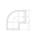 COT 90º EF PE100 SDR11 DN 90  mm - imagine 2